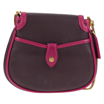 LOUIS VUITTON Art Deco Trappezio Shoulder Bag Leather Pink M97085 Auth 141216V - 0