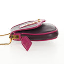 LOUIS VUITTON Art Deco Trappezio Shoulder Bag Leather Pink M97085 Auth 141216V-3