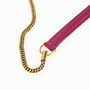 LOUIS VUITTON Art Deco Trappezio Shoulder Bag Leather Pink M97085 Auth 141216V-14