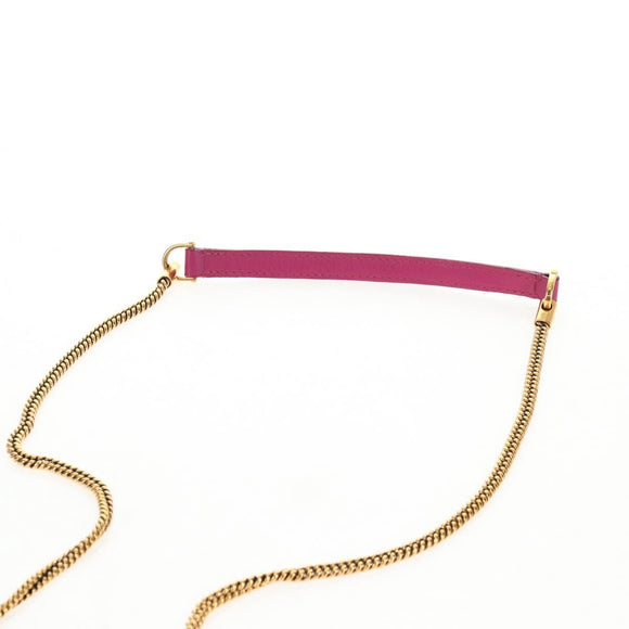 LOUIS VUITTON Art Deco Trappezio Shoulder Bag Leather Pink M97085 Auth 141216V