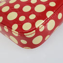 LOUIS VUITTON Vernis Yayoi Kusama Pochette Accessoires Red M91428 Auth 141217A-15
