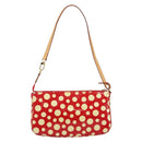 LOUIS VUITTON Vernis Yayoi Kusama Pochette Accessoires Red M91428 Auth 141217A-2
