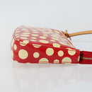 LOUIS VUITTON Vernis Yayoi Kusama Pochette Accessoires Red M91428 Auth 141217A-3