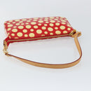 LOUIS VUITTON Vernis Yayoi Kusama Pochette Accessoires Red M91428 Auth 141217A-7