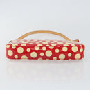 LOUIS VUITTON Vernis Yayoi Kusama Pochette Accessoires Red M91428 Auth 141217A-5