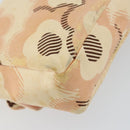 CHANEL Camelia Chain Shoulder Bag Satin Pink Gold CC Auth 141221-16