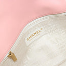CHANEL Camelia Chain Shoulder Bag Satin Pink Gold CC Auth 141221-18