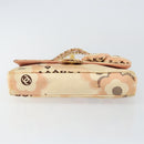 CHANEL Camelia Chain Shoulder Bag Satin Pink Gold CC Auth 141221-5