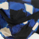 CHANEL Shoulder Bag Nylon Blue Black Silver CC Auth 141222A-14