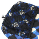 CHANEL Shoulder Bag Nylon Blue Black Silver CC Auth 141222A-21