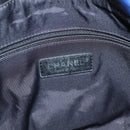 CHANEL Shoulder Bag Nylon Blue Black Silver CC Auth 141222A-22