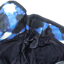 CHANEL Shoulder Bag Nylon Blue Black Silver CC Auth 141222A-24