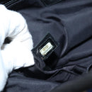 CHANEL Shoulder Bag Nylon Blue Black Silver CC Auth 141222A-29