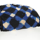 CHANEL Shoulder Bag Nylon Blue Black Silver CC Auth 141222A-7