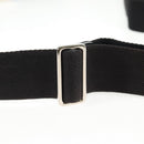 CHANEL Shoulder Bag Nylon Blue Black Silver CC Auth 141222A-9