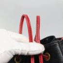 LOUIS VUITTON Epi Noe Shoulder Bag Bicolor Black Red M44017 LV Auth 141236-15