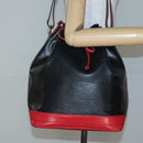 LOUIS VUITTON Epi Noe Shoulder Bag Bicolor Black Red M44017 LV Auth 141236-21