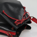 LOUIS VUITTON Epi Noe Shoulder Bag Bicolor Black Red M44017 LV Auth 141236-6