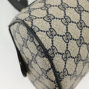 GUCCI GG Supreme Hand Bag PVC Navy Gold 89 02 062 Auth 141248-8