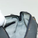 GUCCI GG Supreme Hand Bag PVC Navy Gold 89 02 062 Auth 141248-20