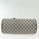 GUCCI GG Supreme Hand Bag PVC Navy Gold 89 02 062 Auth 141248-5