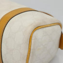 GUCCI GG Supreme Hand Bag PVC White Gold 193604 Auth 141249-10