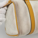 GUCCI GG Supreme Hand Bag PVC White Gold 193604 Auth 141249-14