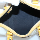 GUCCI GG Supreme Hand Bag PVC White Gold 193604 Auth 141249-18