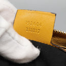 GUCCI GG Supreme Hand Bag PVC White Gold 193604 Auth 141249-22