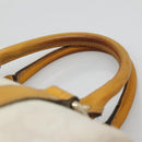 GUCCI GG Supreme Hand Bag PVC White Gold 193604 Auth 141249-8