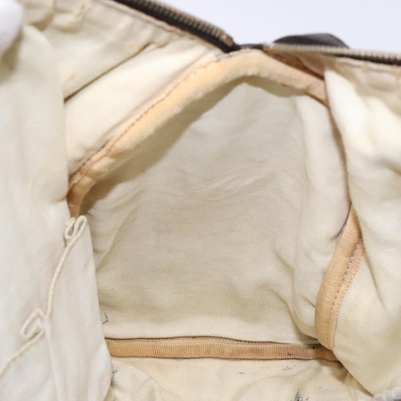 GUCCI GG Canvas Web Sherry Line Boston Bag Beige Gold Auth 141252