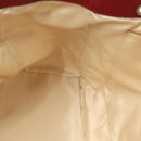 CHANEL Chain Tote Bag Leather Red Silver CC Auth 141257-18