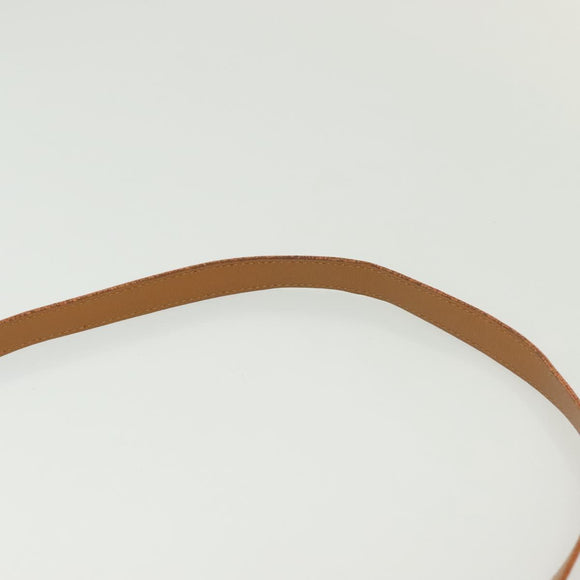 SAINT LAURENT Shoulder Bag PVC Canvas Black Gold Auth 141268