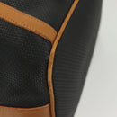 SAINT LAURENT Shoulder Bag PVC Canvas Black Gold Auth 141268-15