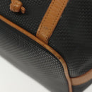 SAINT LAURENT Shoulder Bag PVC Canvas Black Gold Auth 141268-16