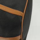 SAINT LAURENT Shoulder Bag PVC Canvas Black Gold Auth 141268-17