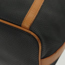 SAINT LAURENT Shoulder Bag PVC Canvas Black Gold Auth 141268-10