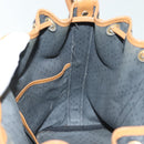 SAINT LAURENT Shoulder Bag PVC Canvas Black Gold Auth 141268-20