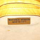 BOTTEGA VENETA INTRECCIATO Shoulder Bag Leather Yellow Gold Auth 141269-16