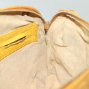 BOTTEGA VENETA INTRECCIATO Shoulder Bag Leather Yellow Gold Auth 141269-18