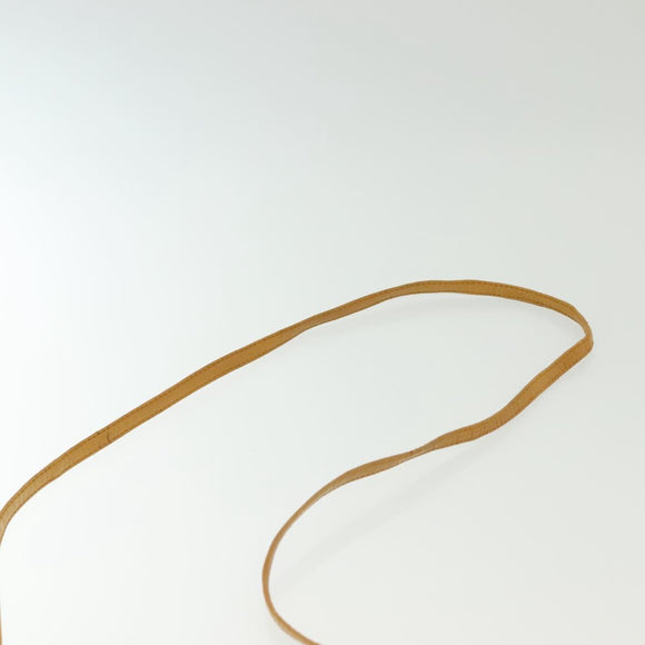 BOTTEGA VENETA INTRECCIATO Shoulder Bag Leather Yellow Gold Auth 141269