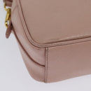 PRADA Shoulder Bag Safiano leather Pink Gold Auth 141282-15
