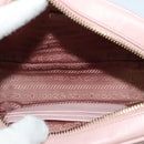 PRADA Shoulder Bag Safiano leather Pink Gold Auth 141282-11