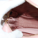 PRADA Shoulder Bag Safiano leather Pink Gold Auth 141282-18