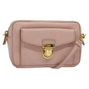 PRADA Shoulder Bag Safiano leather Pink Gold Auth 141282-1