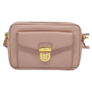 PRADA Shoulder Bag Safiano leather Pink Gold Auth 141282-13