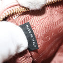 PRADA Shoulder Bag Safiano leather Pink Gold Auth 141282-12