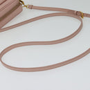 PRADA Shoulder Bag Safiano leather Pink Gold Auth 141282-7