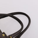 FENDI Zucca Canvas Boston Bag Black Brown Auth 141285-8