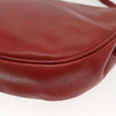 BOTTEGA VENETA Shoulder Bag Leather Red Gold Auth 141290-16